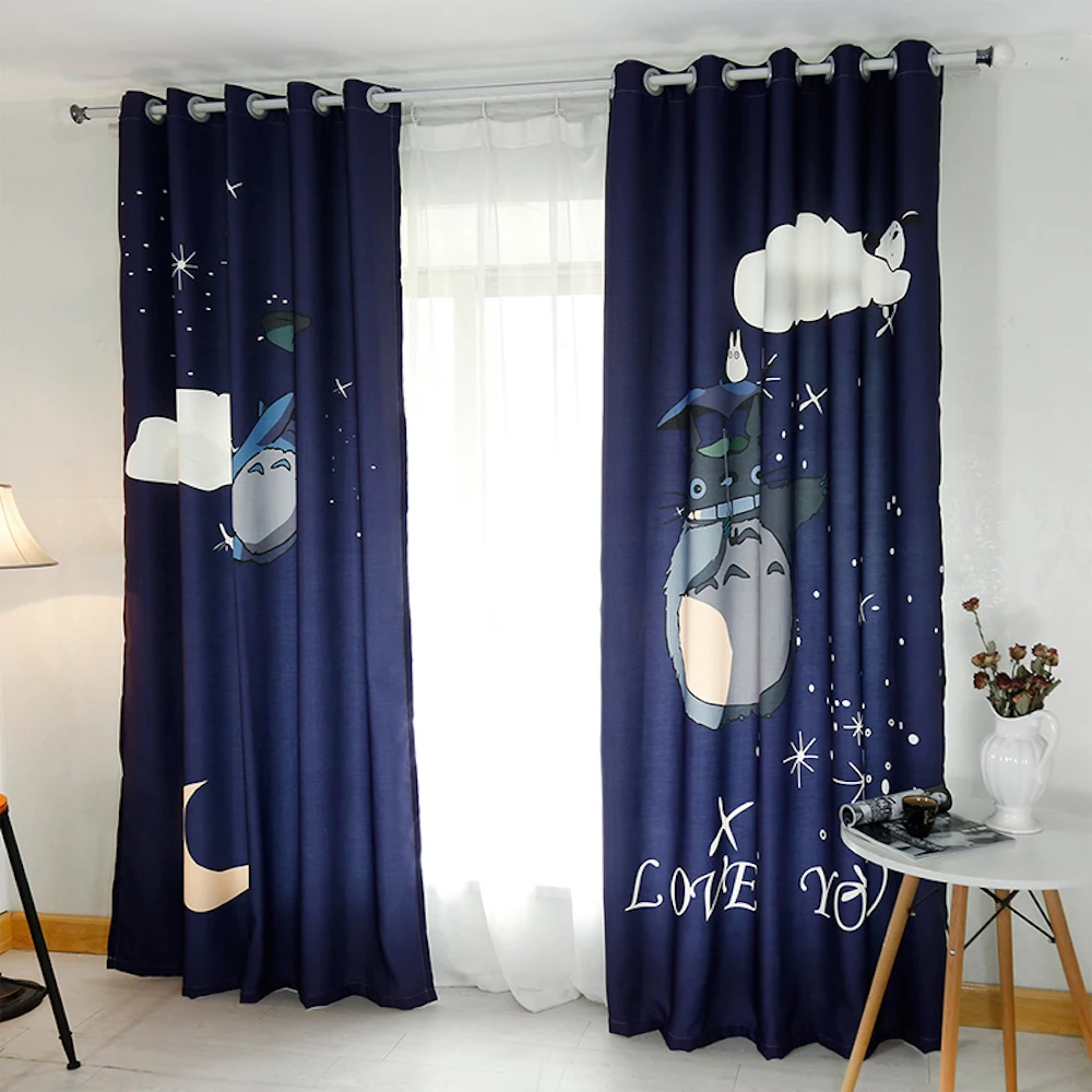 Индивидуальные 2x оконные драпировочные занавески для детской комнаты окон