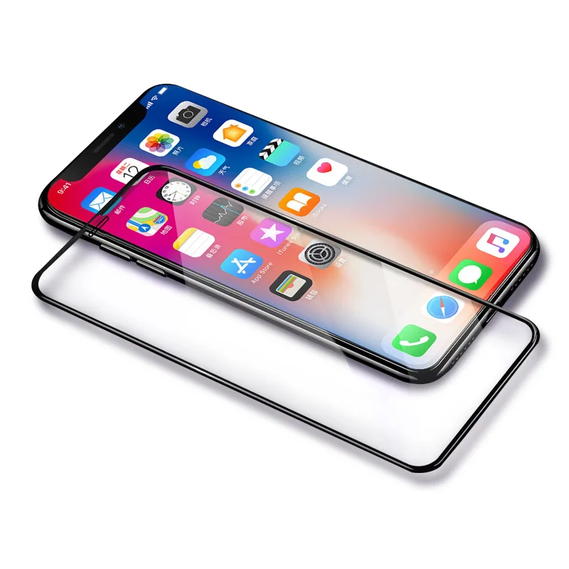 9H полное покрытие протектор экрана для iPhone Xr Xs Max X 5 5S SE 6 6S 7 8 Plus закаленное стекло |