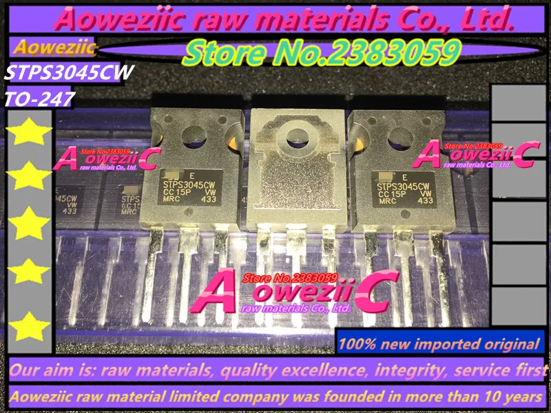 Aoweziic 100% новый импортный оригинальный STPS3045CW STPS3045CWC TO-247 диод Шоттки 30 А/45 в |