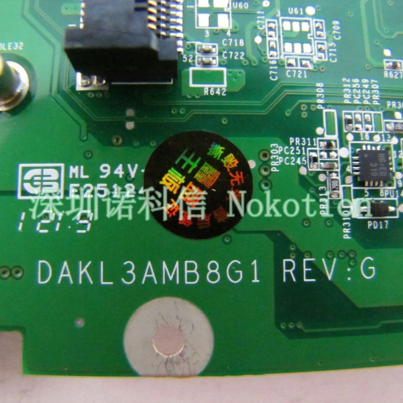 NOKOTION материнская плата для ноутбука Lenovo y560 HM55 DDR3 HD5730 11S1102136 DAKL3AMB8G1 DAKL3AMB8D0 DAKL3AMB8E0