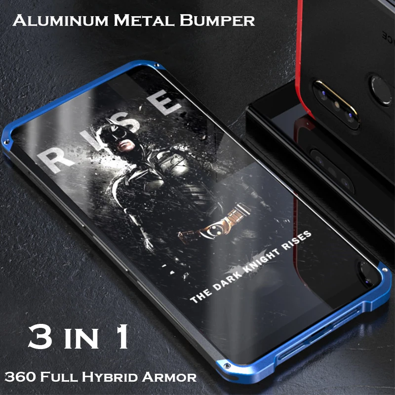 Алюминиевый металлический чехол-бампер для телефона для Xiaomi mi Mix 2 S чехол 360 Полный Гибридный Броня Матовый PC задняя крышка mi X 2 чехол противоударный