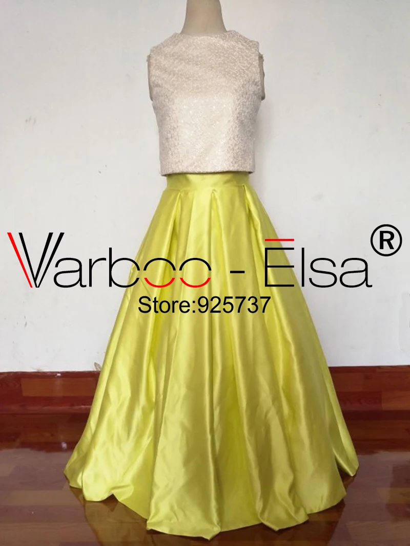VARBOO_ELSA Robe De Soiree Элегантные Выпускные платья 2018 из двух частей длиной до пола