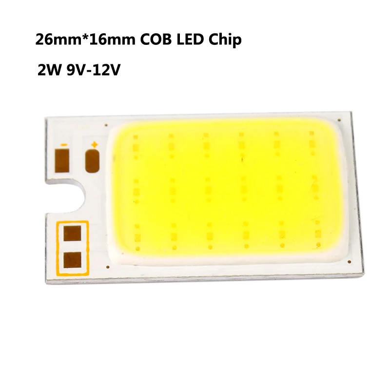 Высокое качество LED COB световая полоса 9 В 12 в 2 Вт 26 мм * 16 DIY для дома наружная лампа