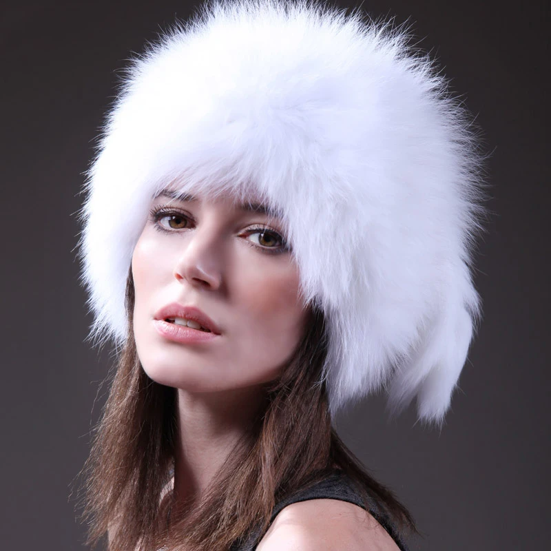 100% натуральная лиса Мех животных Кепки вязаная шляпа натуральным лисьим su-13128
