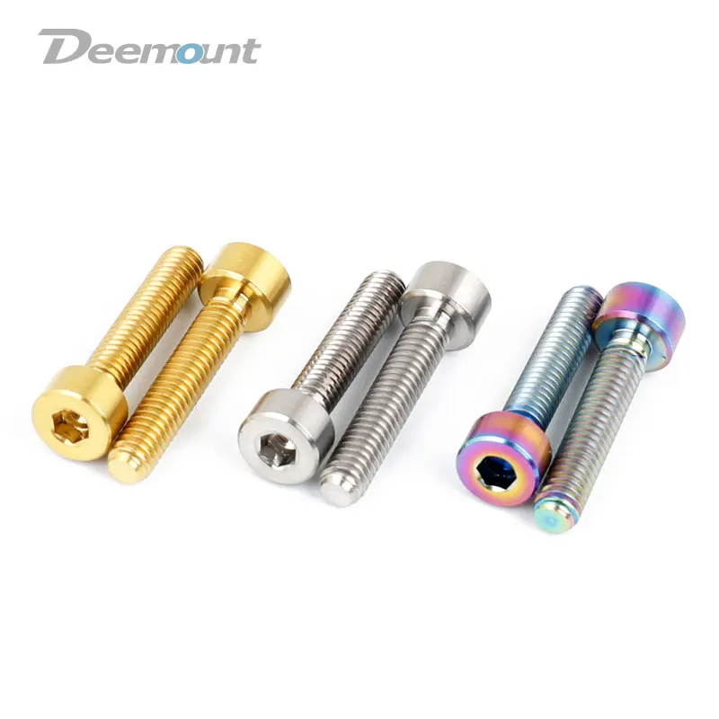 Deemount 5 шт./лот болты для велосипедного троса M4 * 13 20 титановый болт переключения