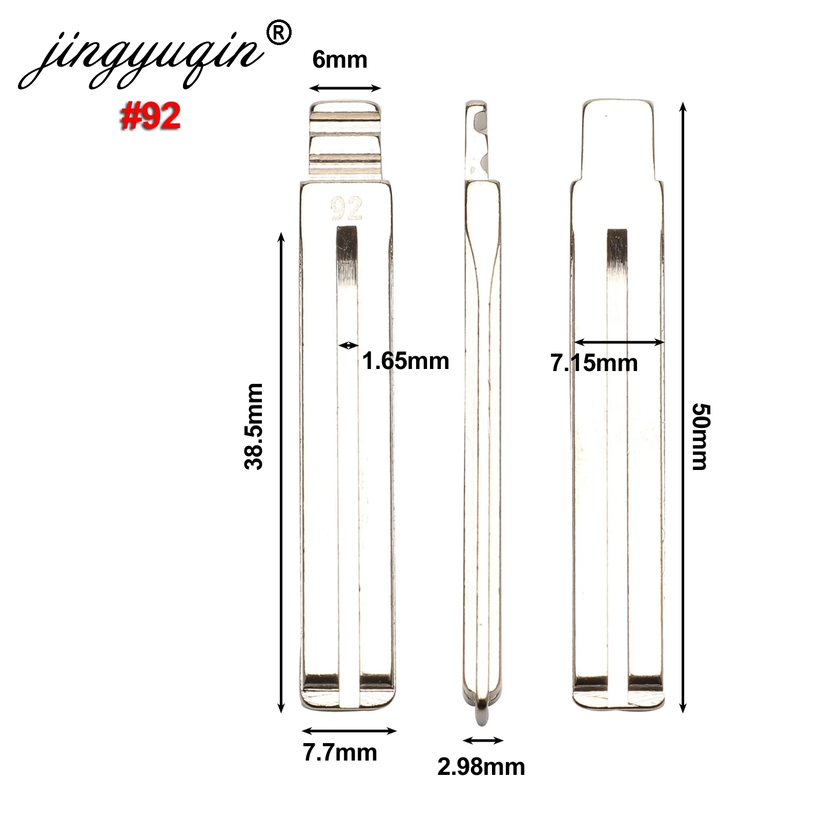 Jingyuqin 15 шт./лот #137 #92 мета флип ключ пустой для Ssangyong Korando Новый Actyon C200 S170 ACTYON KYRON REXTON