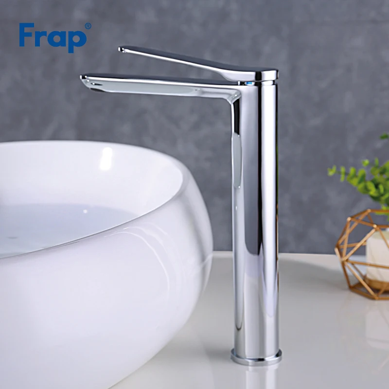 

Frap New arrival Single Handle Bathroom basin Faucet Luxury Sink Chrome Mixer Tap Deck Mounted round body Faucet Y10127