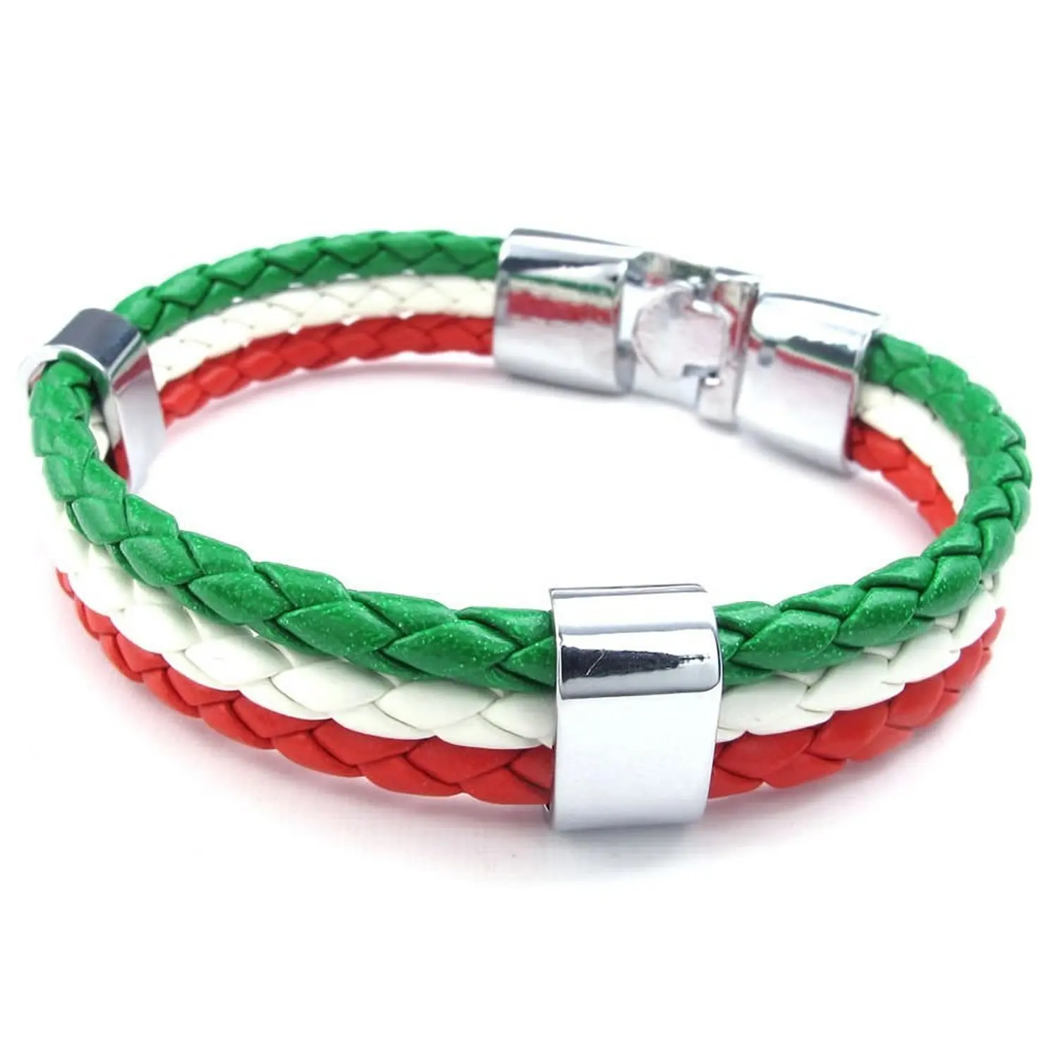 Спортивные мужские плетеные браслеты из 3 нитей с национальными флагами|bracelet