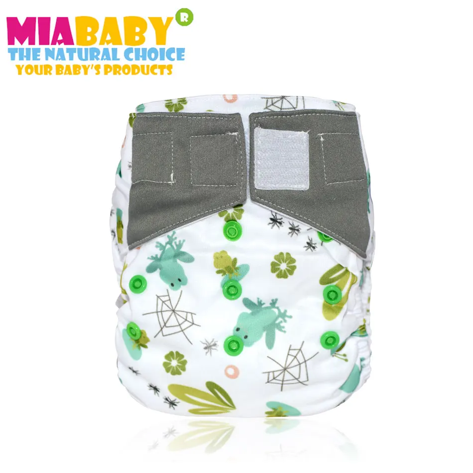 Miababy OS Night AIO-pa&ntilde;al de tela para beb&eacute;, de secado r&aacute;pido, de gamuza, AI2, ajustable-1