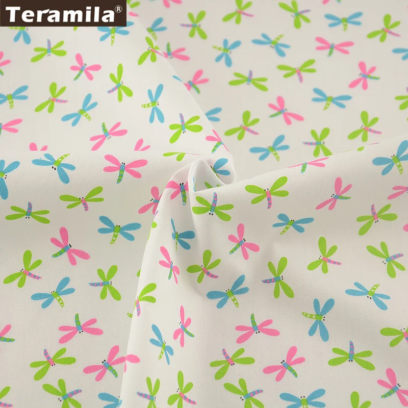 Новые поступления Текстиль для дома красочные стрекозы Шаблоны 100% хлопок Ткань