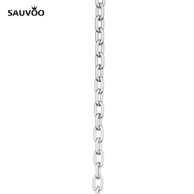 SAUVOO 5 м/лот серебряное золото цвет алюминий оптом звено Роло цепь 5*8*1 мм для DIY