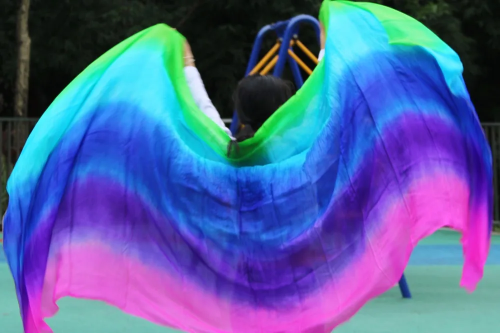 Фата для танца живота дизайнерская фата из 100% натурального шелка дешевая