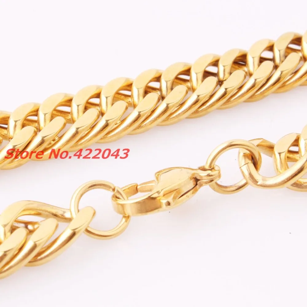 Цепочка Из Нержавеющей Стали 316L с кубинским плетением ожерелье из кубинской цепи