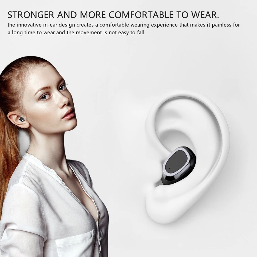 Наушники TWS Bluetooth 5 0 спортивные наушники с глубокими басами стерео bluetooth гарнитура