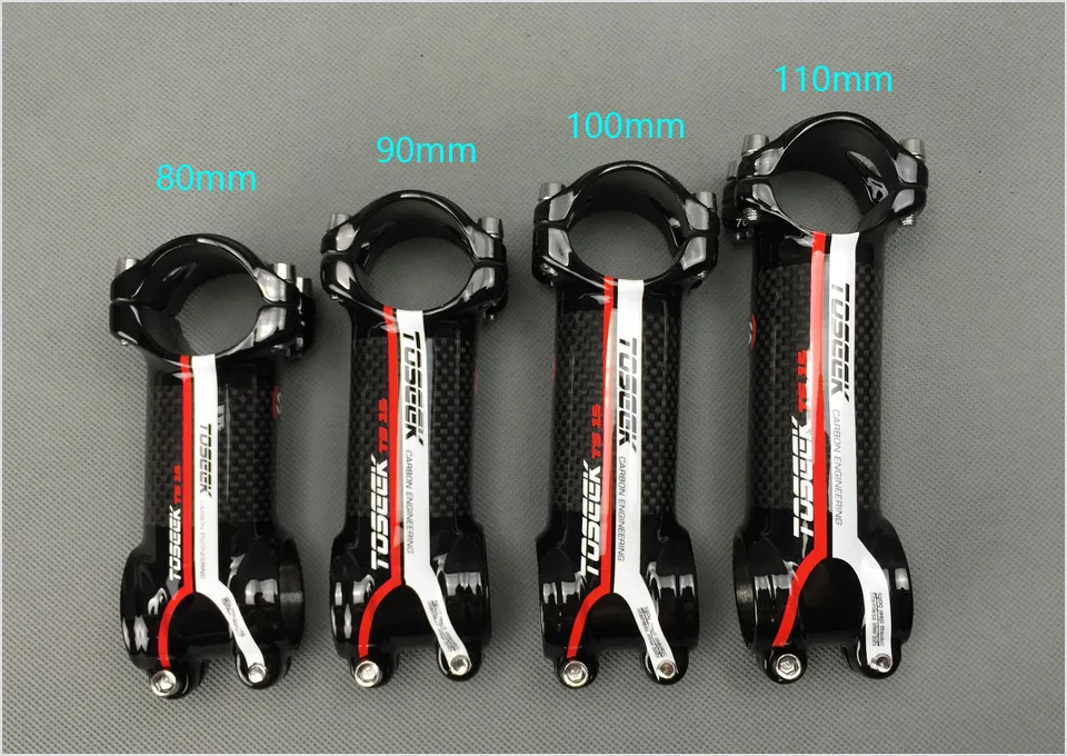 

new arrival! super light TOSEEK brand alloy & packing carbon bicycle stem road/mtb bike 31.8 * 80/90/100 /110mm only 105g 4color