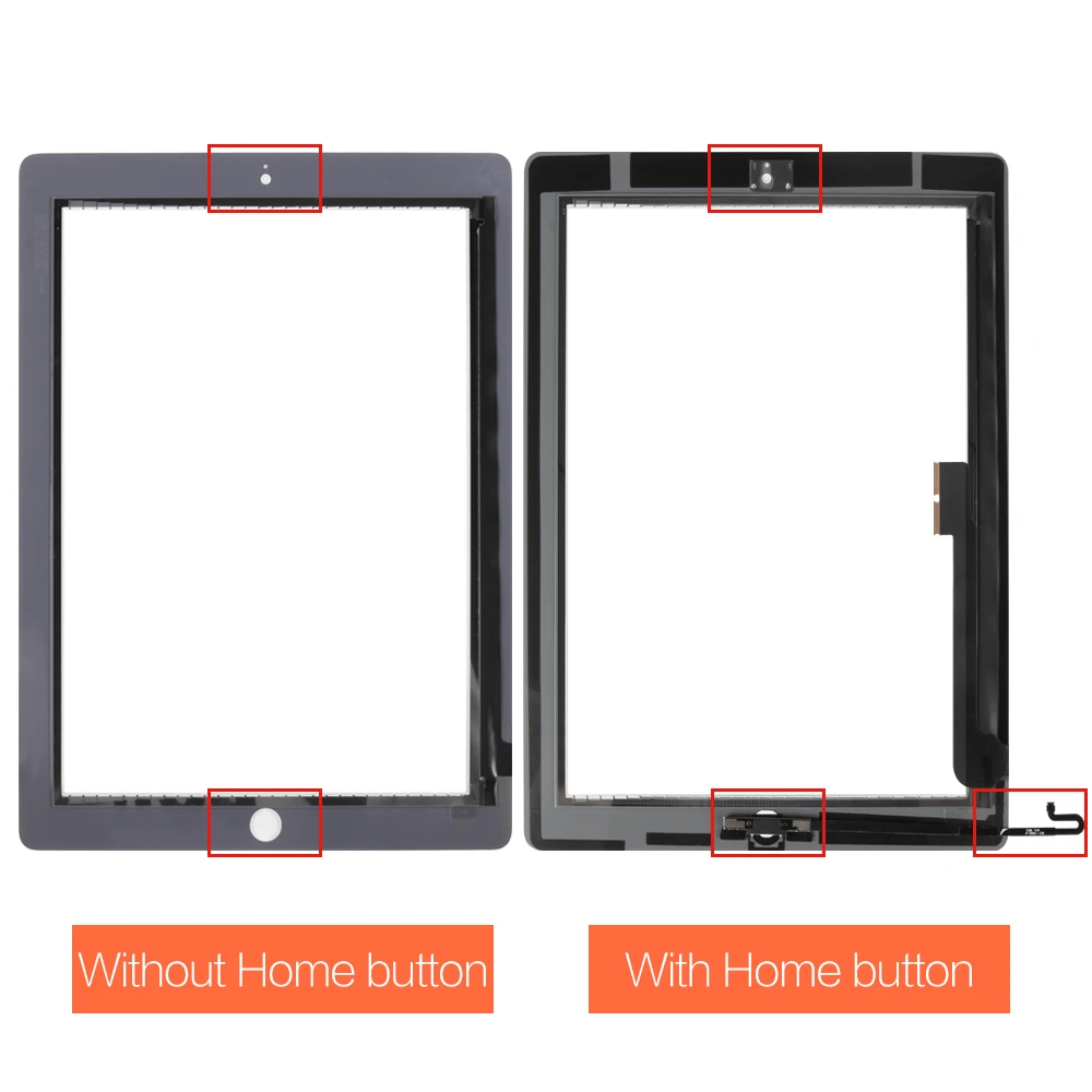 Для iPad 4 4th Gen A1458 A1459 A1460 9 7 "LCD Внешний сенсорный экран дигитайзер запасная