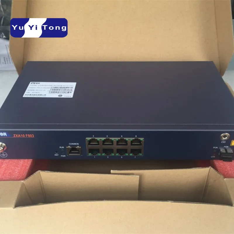 Оригинальный Новый ZTE ZXA10 F803G-8 с 8 портами ethernet GPON ONU оптический сетевой терминал |