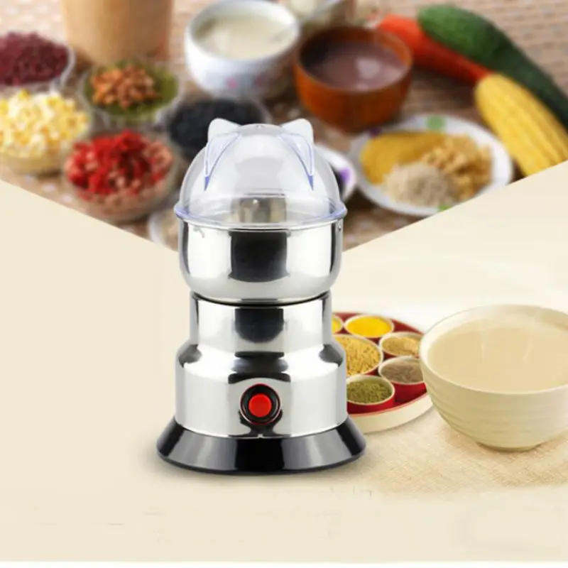 

220V Electric Stainless Steel Grinding Machine Household Grains Herb Mills Herbal Mincer Coffee Grinder