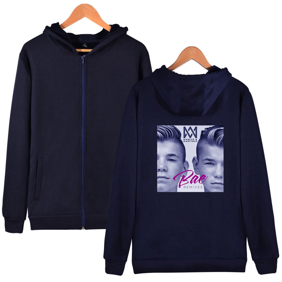 

Marcus &martinus Zipper Hoodies Sweatshirt Twin Combination Winter/Autumn New Style Hoodies Pullovers Zippers