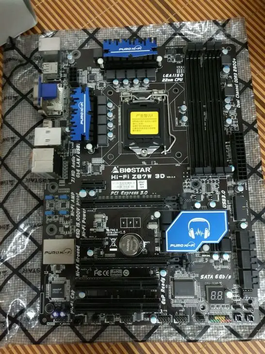 Billig Verwendet, 100% Original Für Biostar Hallo-fi Z87W LGA 1150 DDR3 RAM 32G Motherboard, 100% Getestet Gute