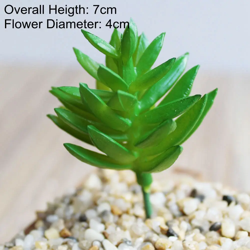 39Styles Green Artificial Succulents Plants for Home Garden Decoration Wedding Plants Wall Flower Arrangement Bonsai Fake Plants - Цвет: Green SongGuo