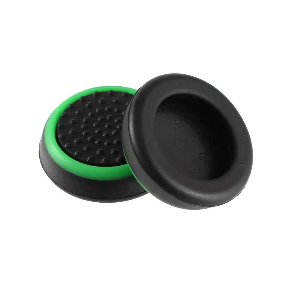 black-green 4 шт силиконовый Аналоговый джойстик для ручек для playstation 4 PS4 Pro Slim для PS3 контроллер Джойстик колпачки для Xbox 360 One - Цвет: black-green