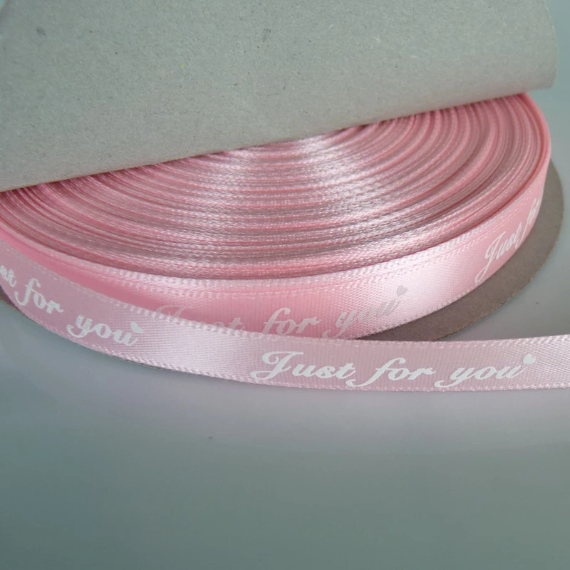 1cm width 50yard/roll Just for you Cake Box Ribbon DIY Flower webbing Belt Strap Wedding Party Decoration Kids Gift Decor | Дом и сад