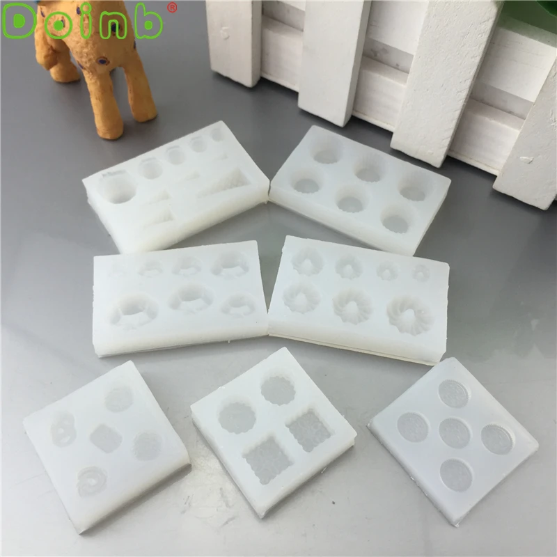 DIY Миниатюрные пищевые гибкие силиконовые формы инструменты для украшения тортов из мастики смолы формы для ювелирных изделий 5 мм-17 мм