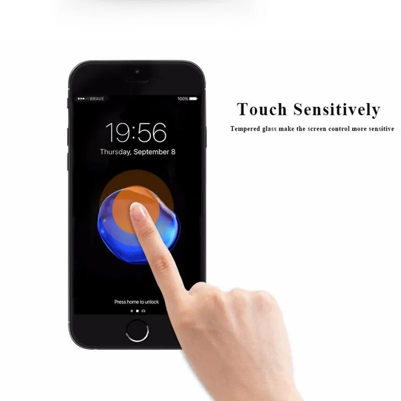 3D 9 H полный охват крышка Закаленное стекло для iPhone 6 6s плюс 5 5S SE экран протектор
