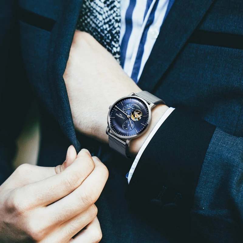 2018 карнавальные Ультратонкие мужские часы от лучшего бренда Роскошные