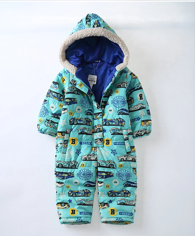 

baby snowsuit autumn windproof waterproof Baby Rompers Baby Girl baby boy Coverall Hooded Infant Clothing Newborn Costume