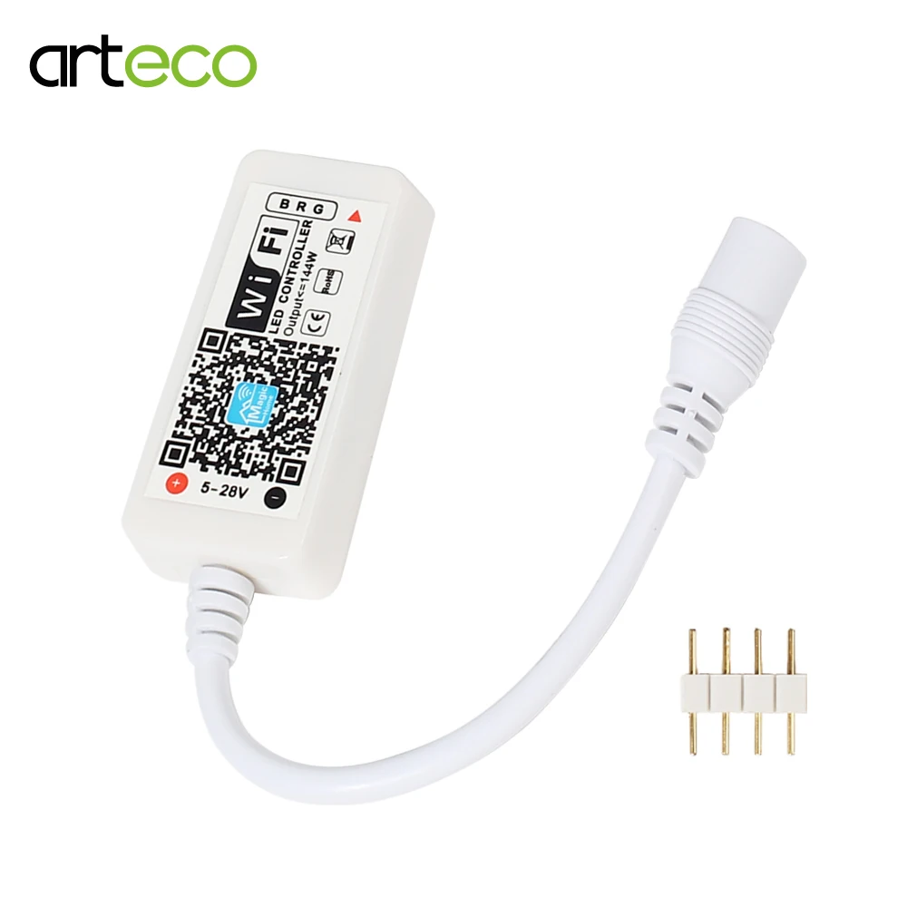 DC12V мини LED WIFI RGB контроллер Iphone Ipad IOS/Android мобильный телефон беспроводной для