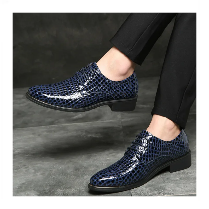 

PHLIY XUAN New 2019 Fashion Men dress Shoes Pointed Toe Formal Shoes Leather Men Official Shoes Big Size 38-48