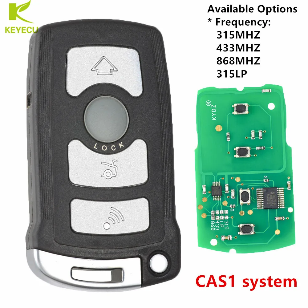 KEYECU 4 кнопочный дистанционный ключ CAS1 7 серии 868 МГц/433 МГц/315 МГц/315LP с чипом ID7944 для
