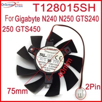 free shipping t128015sh 12v 0 32a 75mm 40x40x40mm for gigabyte n240 n250 gts240 250 gts450 graphics card cooling fan