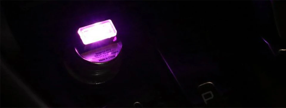 USB СВЕТОДИОДНЫЙ светильник украшение автомобиля интерьер Bling автомобильные аксессуары для девочек украшение для приборной доски Модифицированная автомобильная лампа