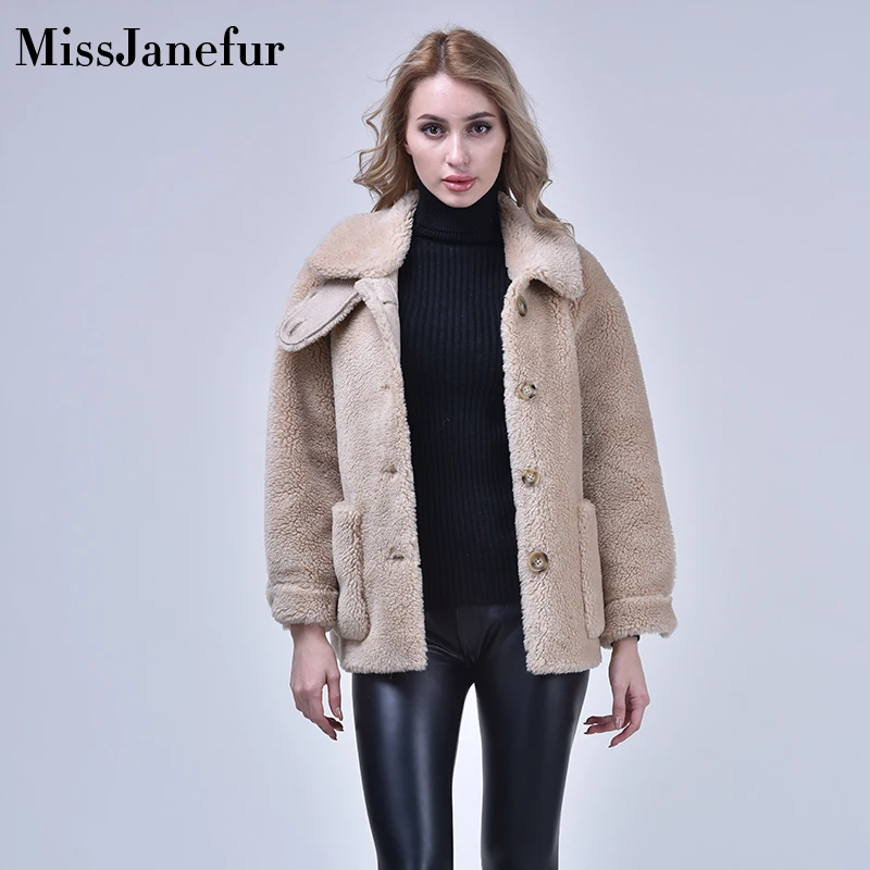 Длинные рукава на молнии Высокая шея натуральной овечьей шерсти топы 2019 осень