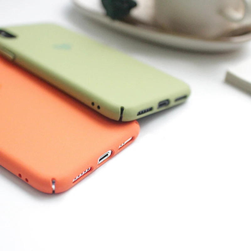 WOTP Couples матовый чехол для телефона с сердечком и полной защитой iphone XS Max модный