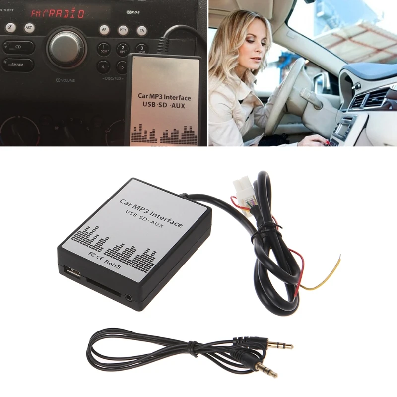 USB SD AUX Автомобильный MP3 музыкальный адаптер для замены CD аудио Nissan Almera Maxima Teana Infiniti