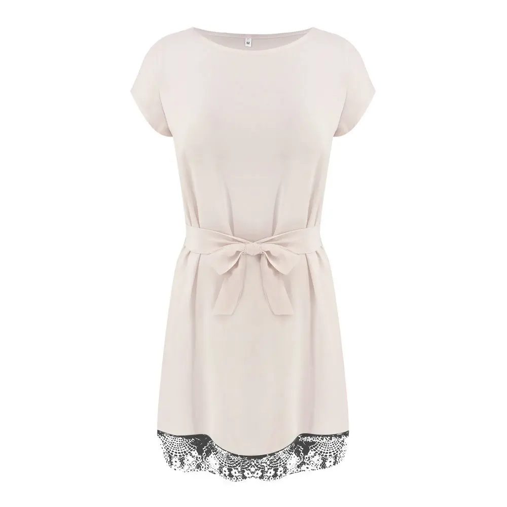 Женские Модные простые элегантные кружевные платья повседневные свободные