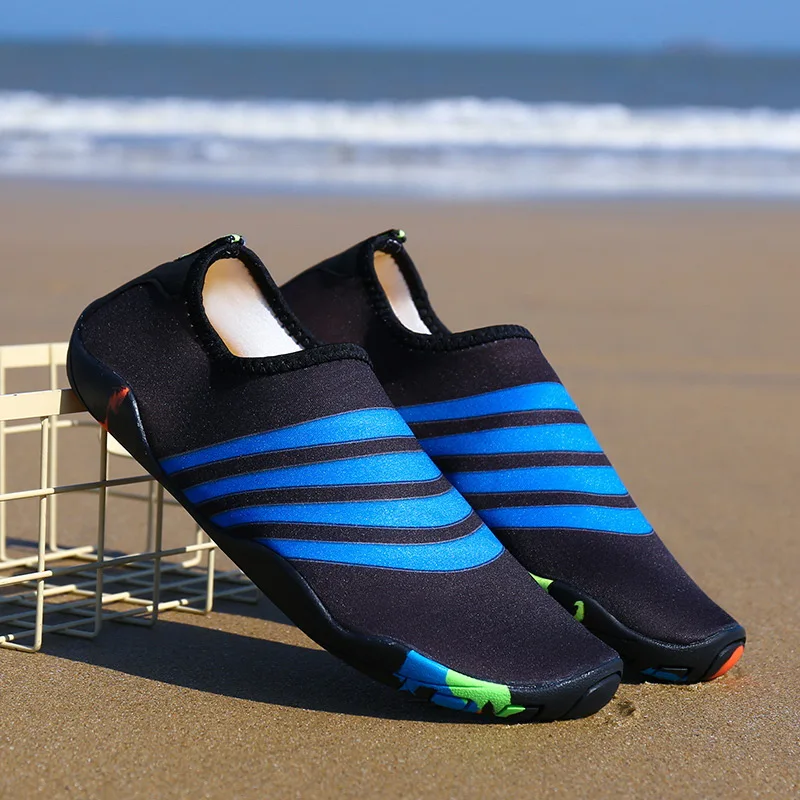 Унисекс aqua shoes Лето Плавание пляж на серфинге быстросохнущая обувь резиновая нескользящая легкая женская обувь для водных видов спорта