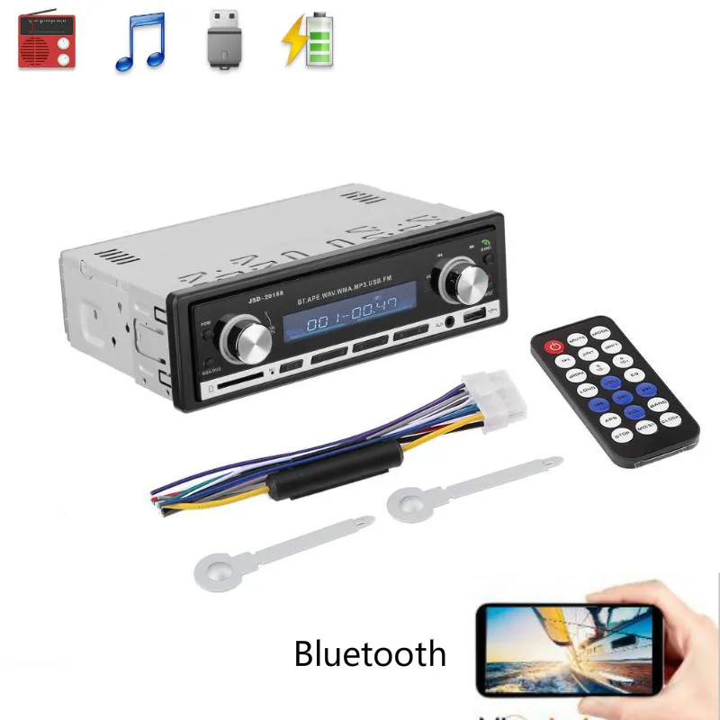 Автомобильный Радио стерео плеер Bluetooth телефон AUX IN MP3 FM/USB/1 Din/пульт
