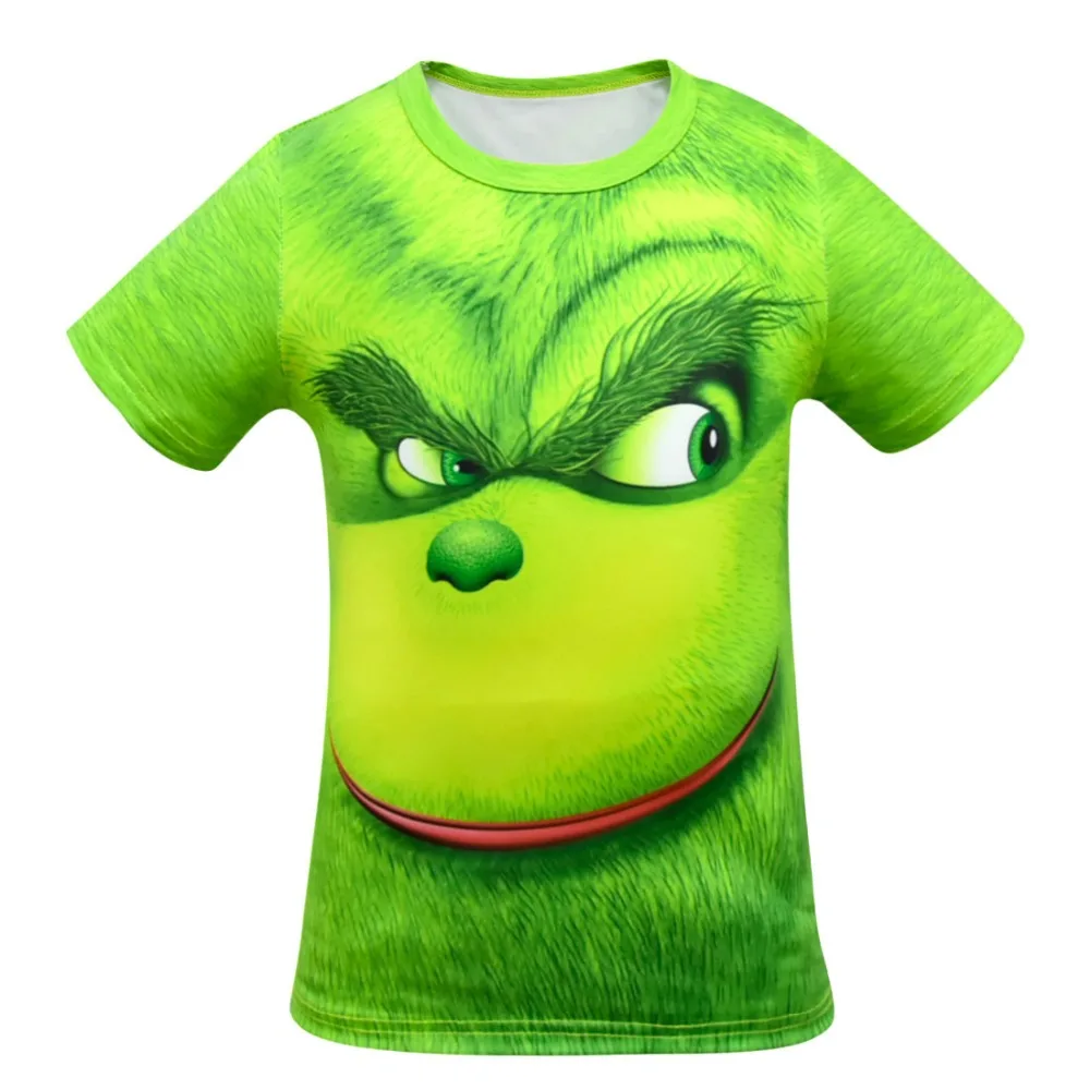 ZSQH Grinch/Новая модная детская футболка костюм гринча с надписью How The Grinch