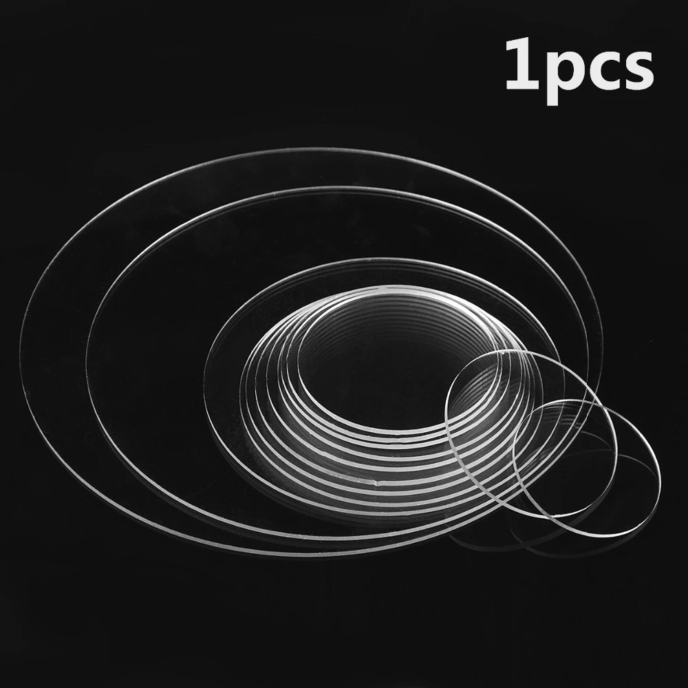 3 мм прозрачные экструдированные акриловые круглые серьги с отверстием диски