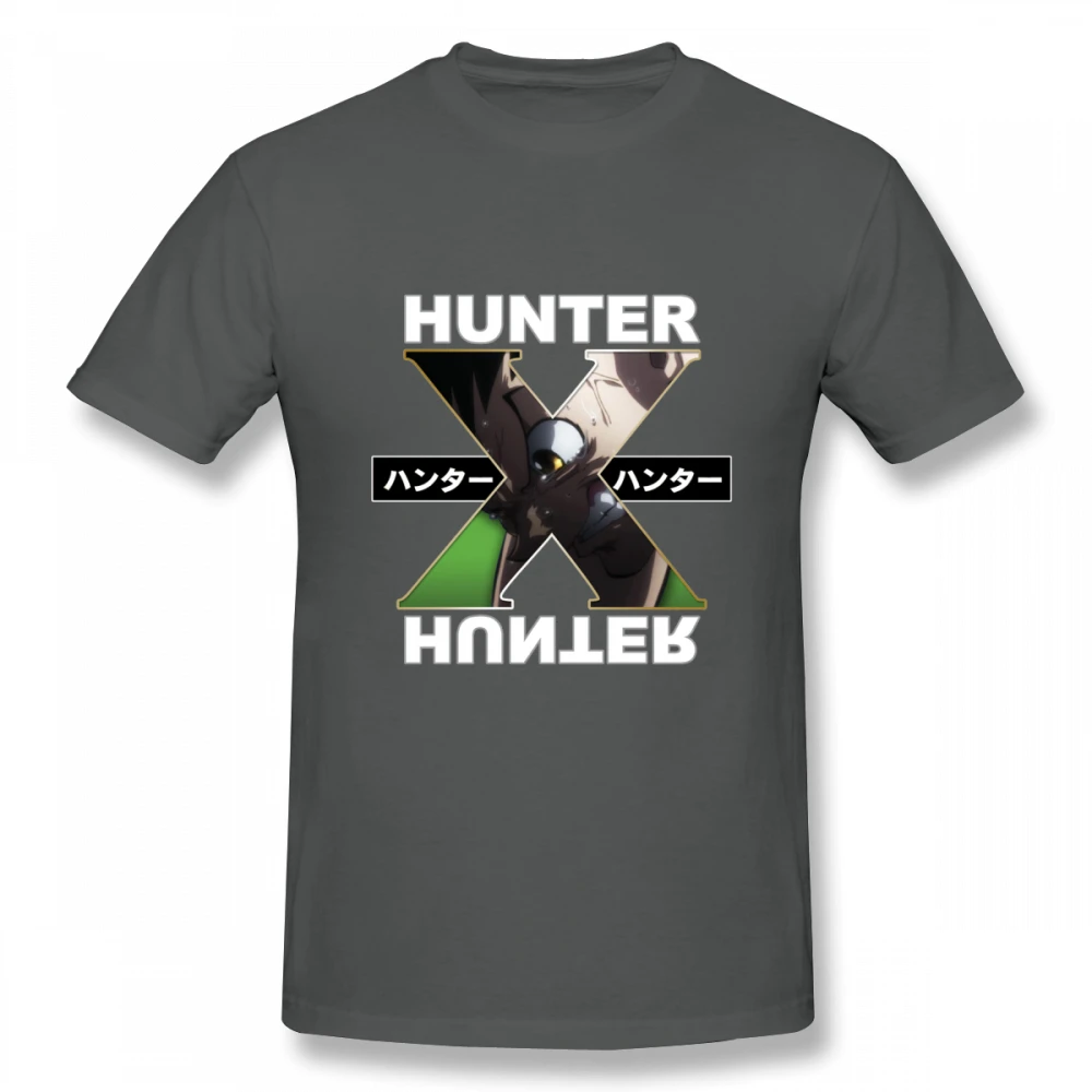 Футболка Hunter X Hunter, футболка Gon, повседневный Топ, дизайн, красивые футболки с короткими рукавами и круглым вырезом, красивые летние дышащие футболки - Цвет: Темно-серый