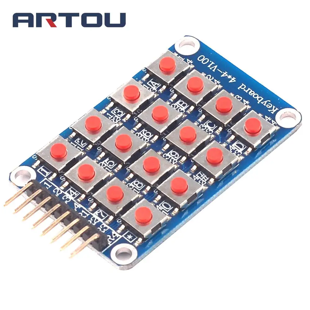 Micro Switch 1*2/2*2/2*4/4*4 матричная клавиатура 8 битная Кнопка Независимая кнопка MCU