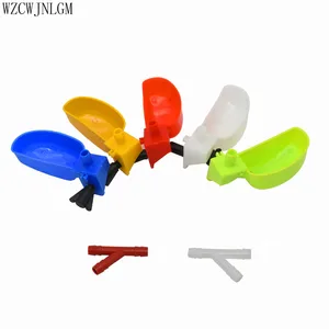 Принадлежности для кормления птицы, поилка для кур, чаша для воды с птицей, подвесная чаша, трехходовая поилка, 20 шт.