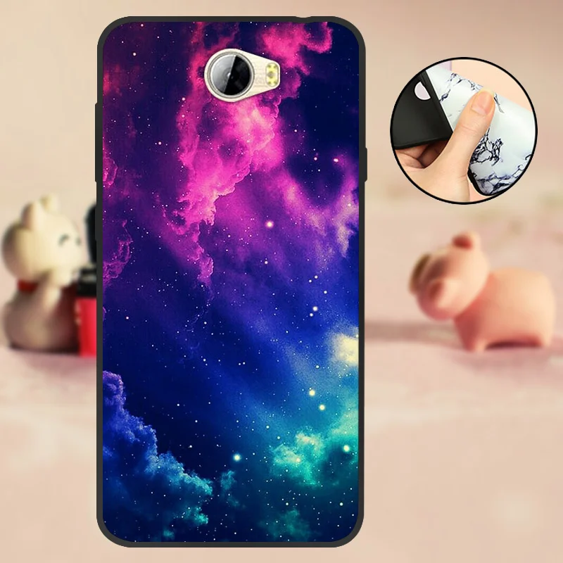 T02 Для huawei Y5 II чехол для huawei Y5 2 Y5II CUN-L21 CUN-U29 задняя крышка Y6 II Компактный Мягкий ТПУ силиконовый чехол для Honor 5A LYO-L21 черный - Цвет: T02