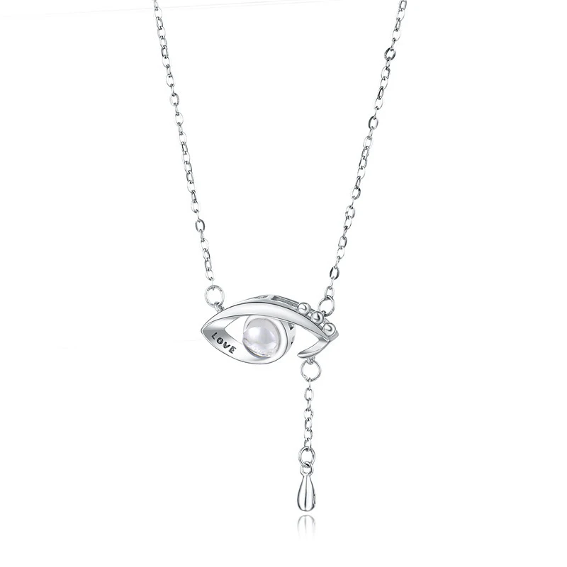 silver Дропшиппинг новое розовое золото серебро 100 языков I Love You Проецирование ожерелье воспоминания о романтической любви свадебное ожерелье - Окраска металла: silver