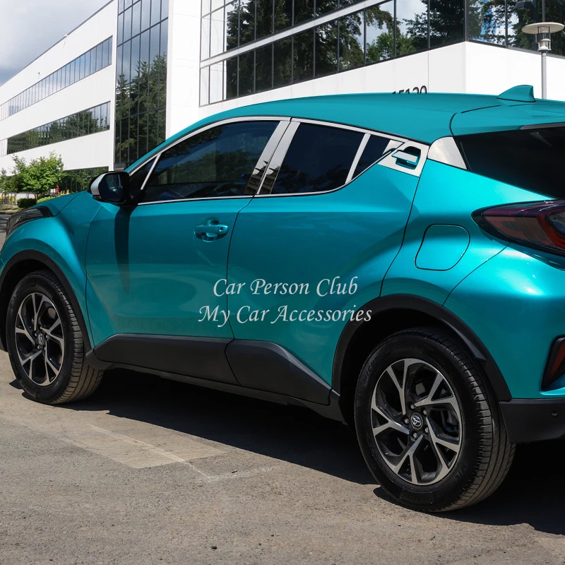 Наклейка из нержавеющей стали для Toyota C HR 2017 2018 украшение колонны средней литье
